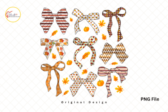 Download Fall Coquette Bow PNG, Autumn Bows PNG - Bow Collection