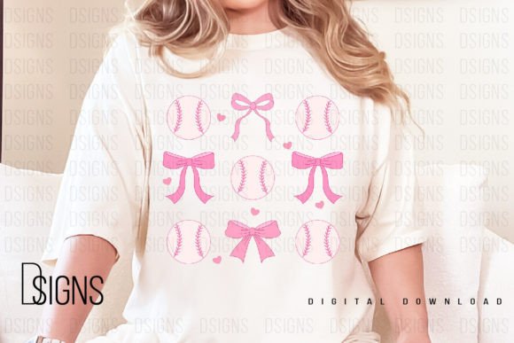 Download Baseball Coquette Pink Bow Sublimation - Bow Collection