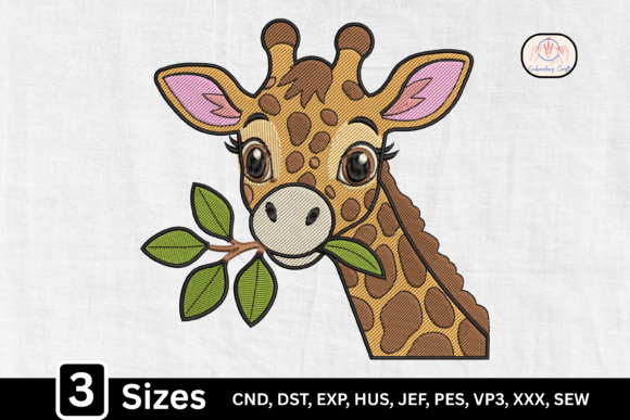 Download Safari Animal Baby Giraffe Leaves - Safari Collection