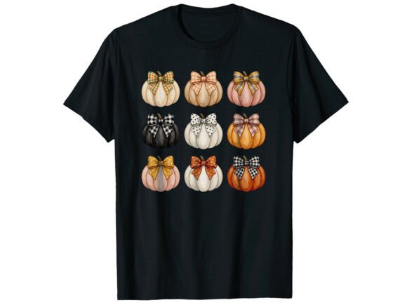 Download Bow Pumpkin Collection Fall T-Shirt - Bow Collection