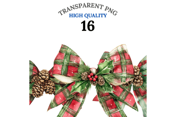 Download 16 Christmas Bows Clipart - Bow Collection