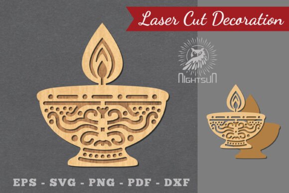 Download Diwali Lamp Laser Cut Decoration 1 - Diwali Collection