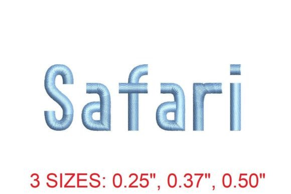 Download Safari Embroidery Font - Safari Collection
