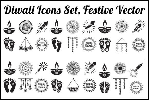 Download Diwali Festival Icons Set - Diwali Collection