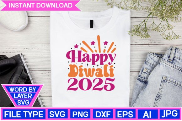 Download Happy Diwali 2025 SVG Cut File - Diwali Collection