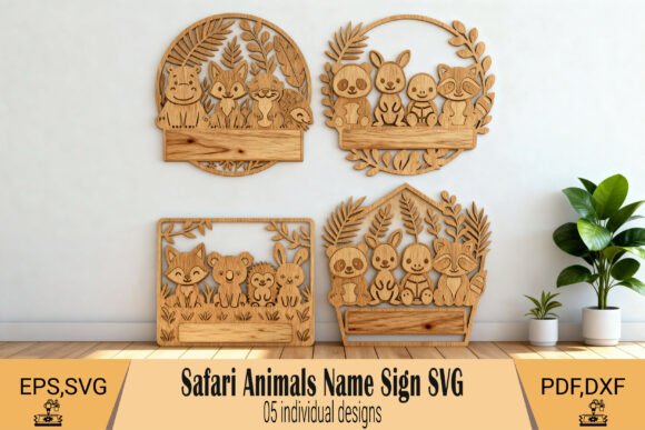 Download Safari Animal Name Sign SVG - Safari Collection